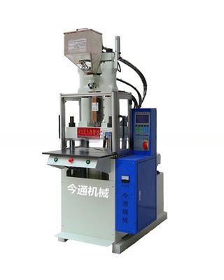 Machine de moulage par injection verticale en plastique robotisé de 45 T avec traction d'éjecteur de 45 mm