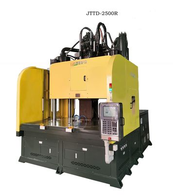 250T table à faible travail machine de moulage par injection verticale avec table rotative JTTD-2500R