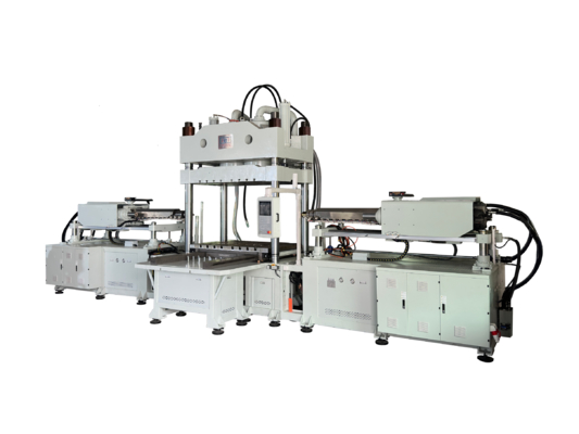 Machine de moulage par injection horizontale à serrage vertical bicolore 600T JTKR-6000D