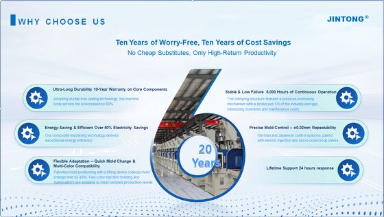 JINTONG JTT-1600 160T Machine de moulage par injection verticale hydraulique Niveau de sécurité élevé pour les pièces de rechange automobiles ABS/PP/PC/PA/PLC